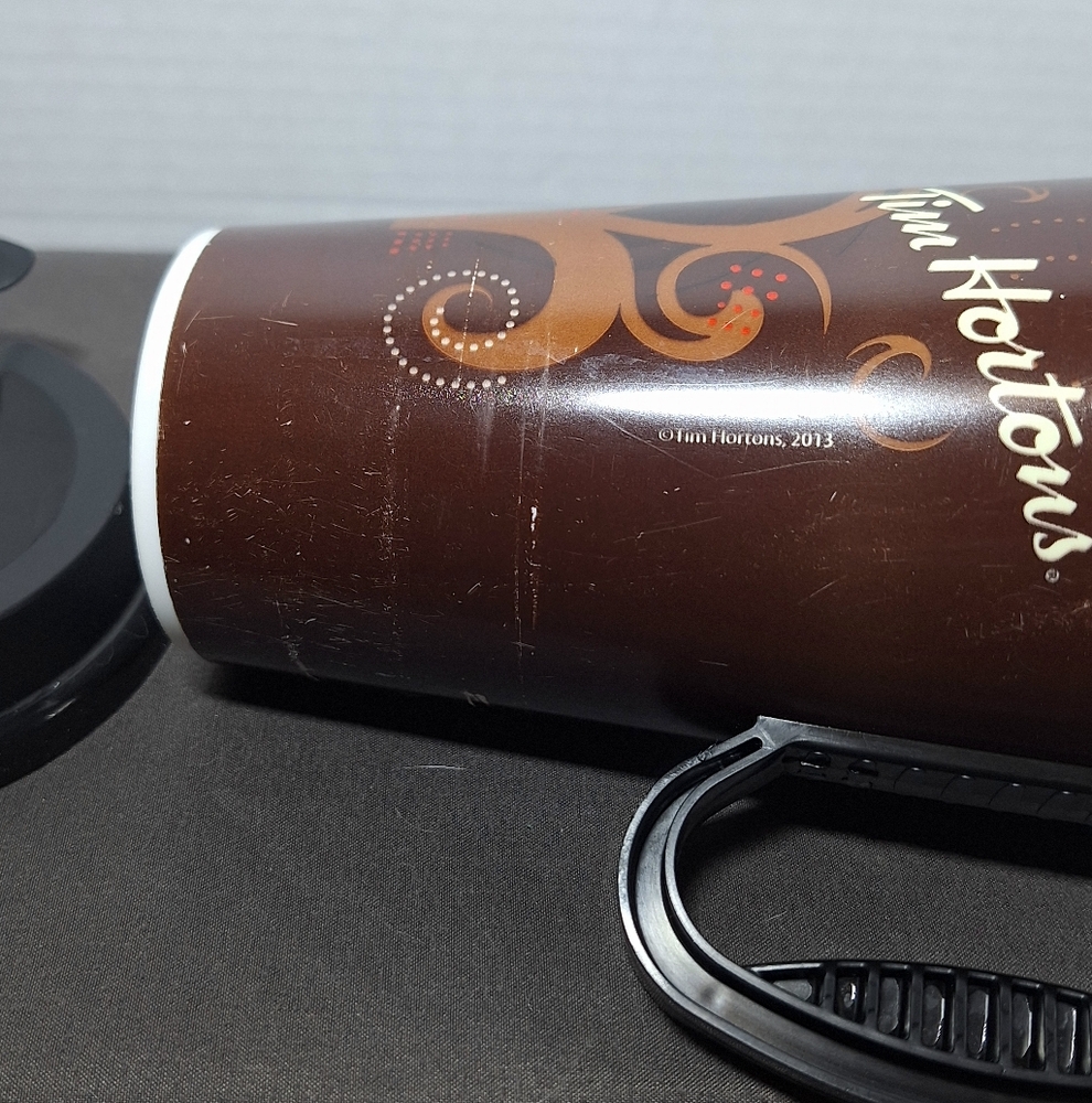 Tim Hortons 16 OZ Travel Mug Tumbler Plastic 2013 - Picture 7 of 7